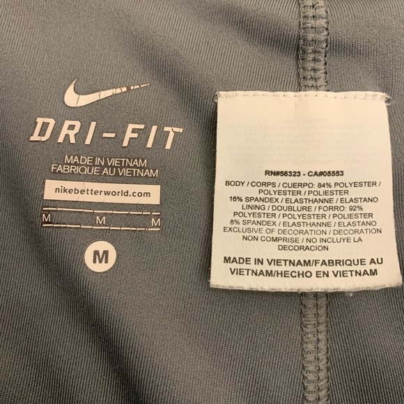 Nike dri-fit sport shorts with built in spandex. Two toned grey and blue. Size M - Picture 6 of 6